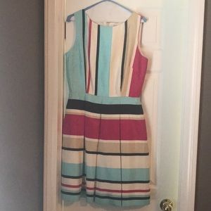 Antonio Melani blue and pink stripe dress